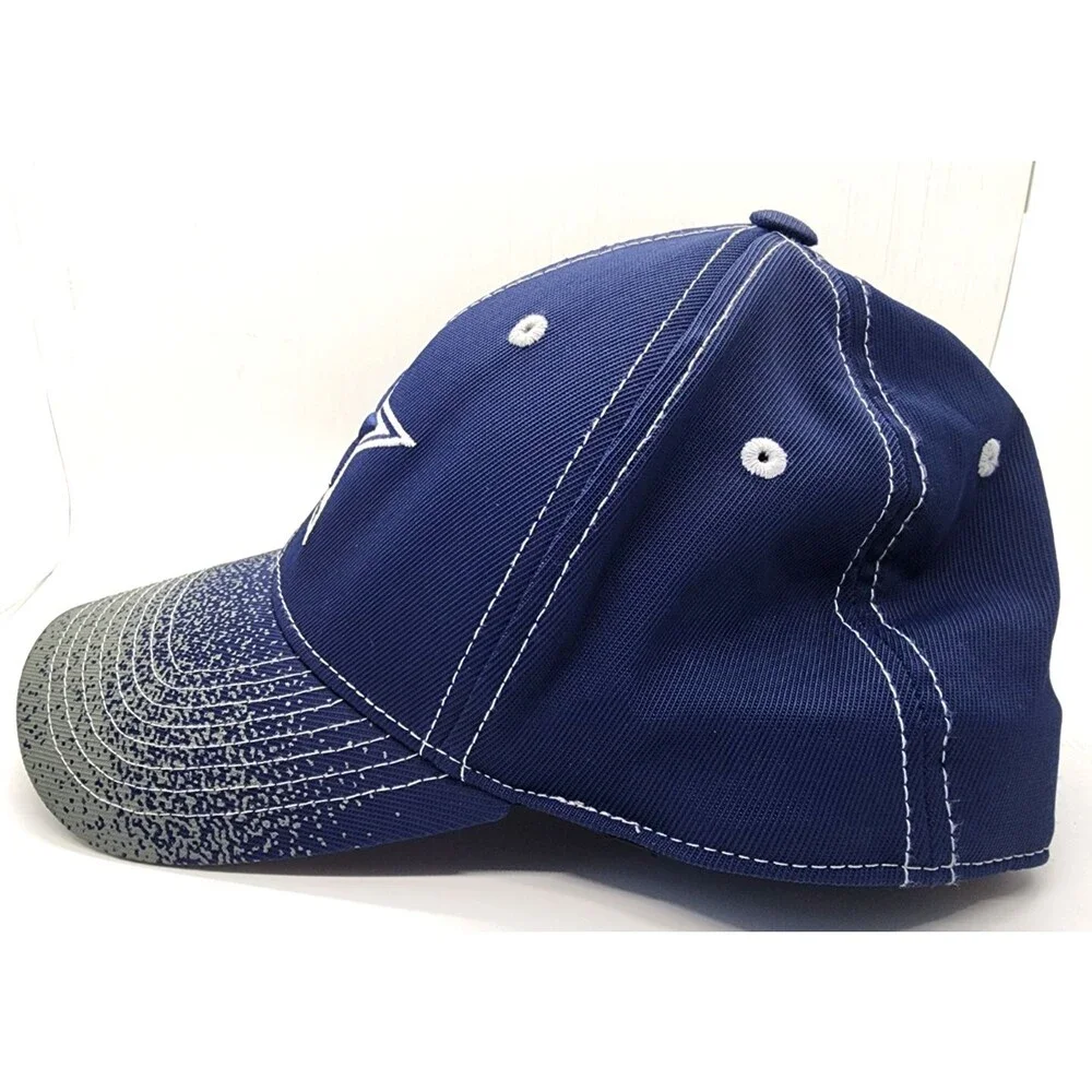 Dallas Cowboys Paint Splatter Fitted Hat Blue Gray NFL Cap One Size